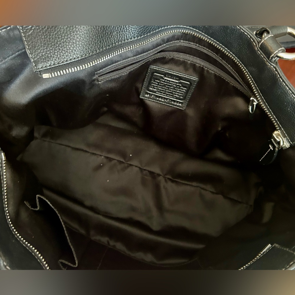 Coach Black Leather Business Tote - Picture 10 of 10